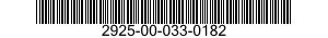 2925-00-033-0182  2925000330182 000330182