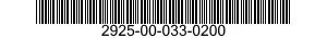 2925-00-033-0200  2925000330200 000330200