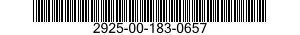 2925-00-183-0657  2925001830657 001830657
