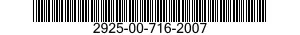 2925-00-716-2007  2925007162007 007162007