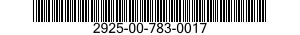 2925-00-783-0017  2925007830017 007830017