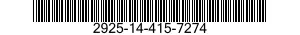 2925-14-415-7274  2925144157274 144157274