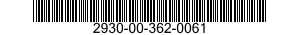 2930-00-362-0061  2930003620061 003620061