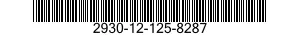 2930-12-125-8287 RING,RETAINING 2930121258287 121258287