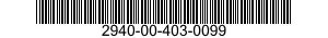2940-00-403-0099 FILTER ELEMENT,INTAKE AIR CLEANE 2940004030099 004030099
