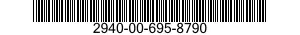 2940-00-695-8790 VALVE,MAIN OIL FILTER 2940006958790 006958790