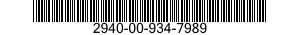 2940-00-934-7989 FILTER ELEMENT,INTAKE AIR CLEANER 2940009347989 009347989