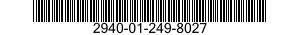 2940-01-249-8027 FILTER ELEMENT,INTAKE AIR CLEANER 2940012498027 012498027