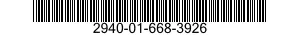 2940-01-668-3926 FILTER ELEMENT,INTAKE AIR CLEANER 2940016683926 016683926