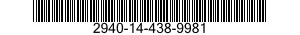 2940-14-438-9981 INDICATOR,FILTER WARNING,VEHICULAR ENGINE 2940144389981 144389981