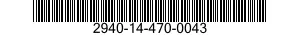2940-14-470-0043 BRACKET,MOUNTING 2940144700043 144700043