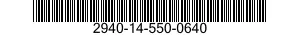 2940-14-550-0640 FILTER ELEMENT,INTAKE AIR CLEANER 2940145500640 145500640