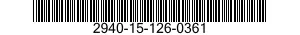 2940-15-126-0361 FILTRO ARIA 2940151260361 151260361