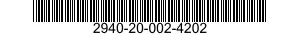 2940-20-002-4202 FILTER ELEMENT,INTAKE AIR CLEANER 2940200024202 200024202