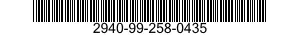 2940-99-258-0435 FILTER ELEMENT,INTAKE AIR CLEANER 2940992580435 992580435