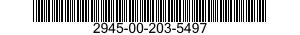 2945-00-203-5497 FILTER ELEMENT,FLUID 2945002035497 002035497