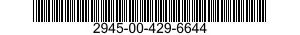 2945-00-429-6644 FILTER ELEMENT,FLUID 2945004296644 004296644