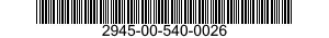 2945-00-540-0026  2945005400026 005400026
