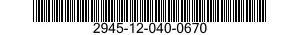 2945-12-040-0670  2945120400670 120400670
