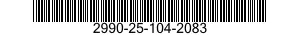 2990-25-104-2083 PLUG,MACHINE THREAD 2990251042083 251042083
