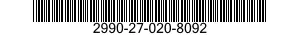 2990-27-020-8092 CABLE ASSEMBLY,CONTROL 2990270208092 270208092