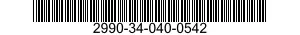 2990-34-040-0542 SENSOR,EXHAUST GAS,OXYGEN,EMISSION CONTROL 2990340400542 340400542