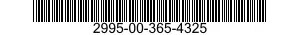2995-00-365-4325 PLUG,RETAINING 2995003654325 003654325