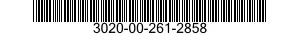 3020-00-261-2858  3020002612858 002612858