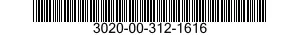 3020-00-312-1616  3020003121616 003121616