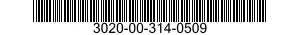 3020-00-314-0509  3020003140509 003140509