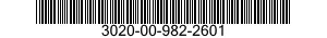 3020-00-982-2601  3020009822601 009822601