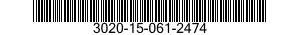 3020-15-061-2474 GEAR SECTOR,WORM WHEEL 3020150612474 150612474