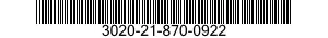 3020-21-870-0922 PULLEY,GROOVE 3020218700922 218700922