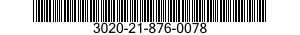 3020-21-876-0078 SPROCKET WHEEL AND GEAR ASSEMBLY 3020218760078 218760078