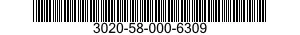 3020-58-000-6309 PULLEY,GROOVE 3020580006309 580006309