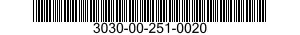 3030-00-251-0020  3030002510020 002510020