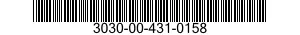 3030-00-431-0158 BELT,V 3030004310158 004310158