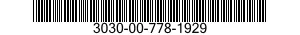 3030-00-778-1929 BELTS,V,MATCHED SET 3030007781929 007781929