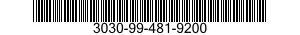 3030-99-481-9200 BELT,VEE,ENDLESS 3030994819200 994819200