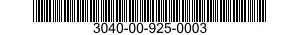3040-00-925-0003 SHAFT,SHOULDERED 3040009250003 009250003