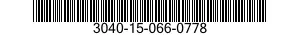 3040-15-066-0778 SHAFT,SHOULDERED 3040150660778 150660778