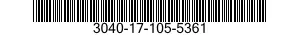 3040-17-105-5361 SHAFT,SHOULDERED 3040171055361 171055361
