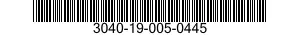 3040-19-005-0445 SHAFT,SHOULDERED 3040190050445 190050445