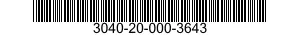 3040-20-000-3643 LEVER ASSEMBLY,MANUAL CONTROL 3040200003643 200003643