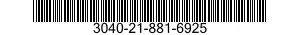 3040-21-881-6925 SHAFT,SHOULDERED 3040218816925 218816925