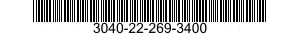 3040-22-269-3400 SHAFT,STRAIGHT 3040222693400 222693400