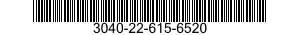 3040-22-615-6520 SHAFT ASSEMBLY,SHOULDERED 3040226156520 226156520