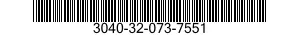 3040-32-073-7551 INTERMEDIATE SHAFT 3040320737551 320737551