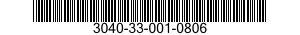 3040-33-001-0806 SHAFT,SHOULDERED 3040330010806 330010806
