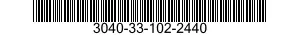 3040-33-102-2440 SHAFT,SHOULDERED 3040331022440 331022440